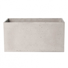 Кашпо Concretika Polycube high Concrete Cloud, цемент, облачно-серый