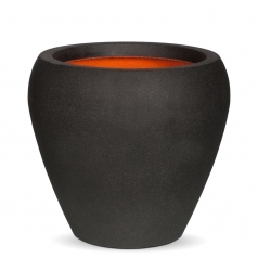 Кашпо Capi Tutch Vase Tapering Round, Black