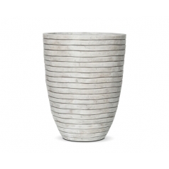 Кашпо Capi Nature Vase Elegant Low Row, Ivory