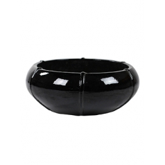 Кашпо Black shiny bowl